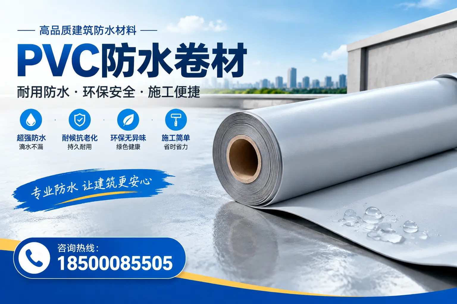 PVC防水卷材选型对比:如何做出明智选择?锡林郭勒指南